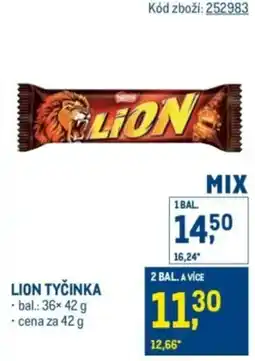 Makro Lion tyčinka nabídka