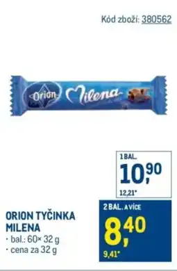 Makro Orion tyčinka milena nabídka