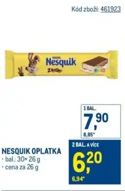 Makro Nesquik oplatka nabídka