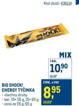 Makro Big shock! energy tycinka nabídka