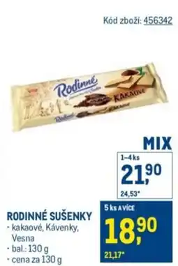 Makro Rodinné sušenky nabídka