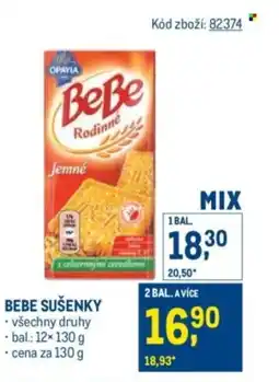 Makro Bebe sušenky nabídka