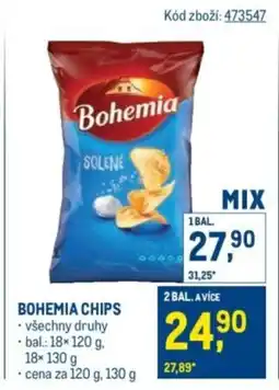 Makro Bohemia chips nabídka
