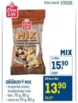 Makro Fine Life Oříškový mix nabídka
