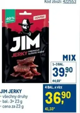Makro JIM JERKY nabídka