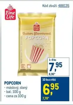 Makro Fine Life Popcorn nabídka