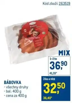 Makro Bábovka nabídka
