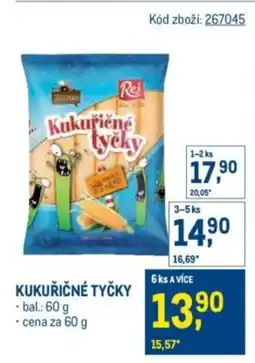Makro Kukuřičné tyčky nabídka