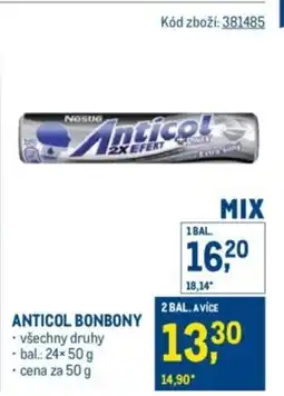Makro Anticol bonbony nabídka