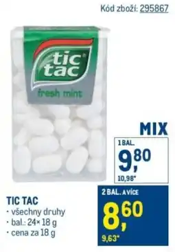 Makro TIC TAC nabídka