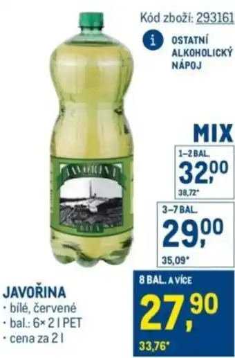 Makro JAVOŘINA nabídka
