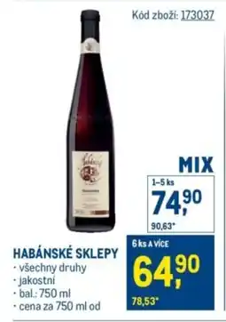 Makro Habánské sklepy nabídka