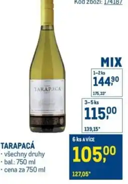 Makro TARAPACÁ nabídka