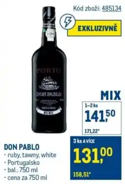 Makro DON PABLO nabídka