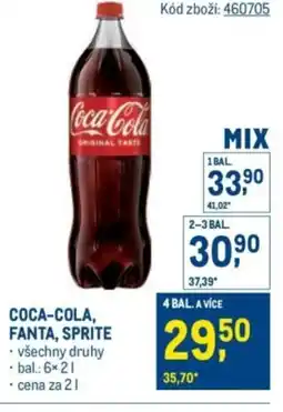 Makro COCA-COLA, FANTA, SPRITE nabídka
