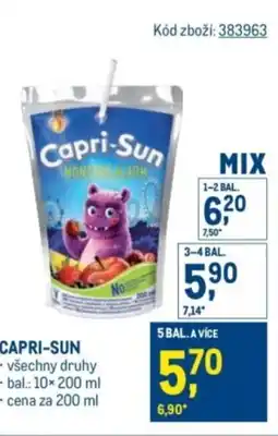 Makro CAPRI-SUN nabídka