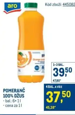 Makro Pomeranč 100% džus nabídka