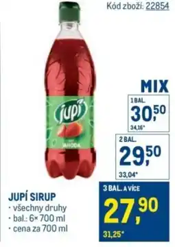 Makro Jupí sirup nabídka