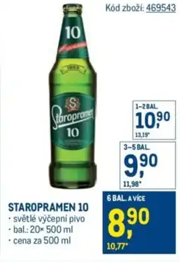 Makro STAROPRAMEN 10 nabídka