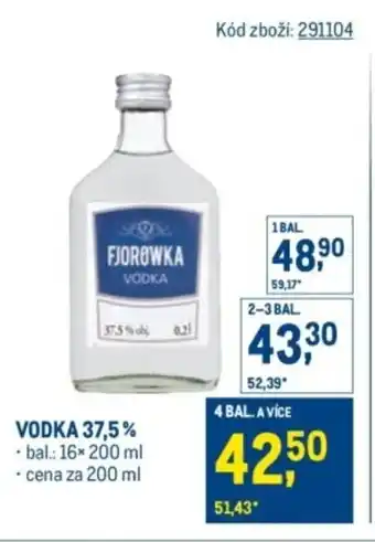 Makro FJOROWKA Vodka 37,5% nabídka