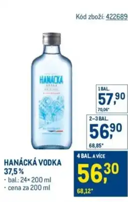 Makro Hanácká vodka 37,5% nabídka