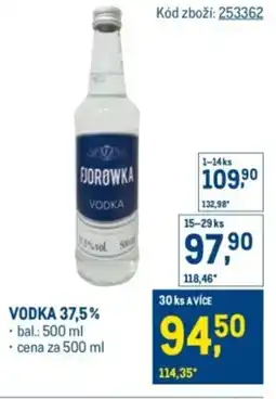 Makro FJOROWKA Vodka 37,5% nabídka