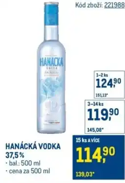 Makro Hanácká vodka 37,5% nabídka