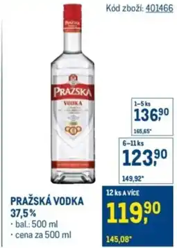 Makro Pražská vodka 37.5% nabídka
