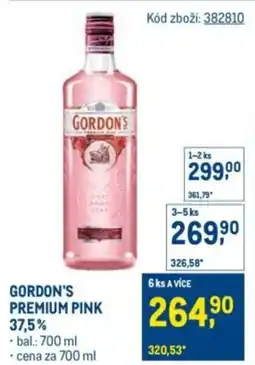 Makro Gordon's premium pink 37.5% nabídka