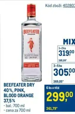 Makro Beefeater dry 40%, pink, blood orange 37,5% nabídka