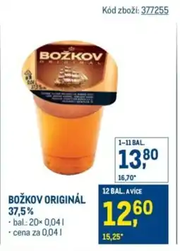 Makro Božkov originál 37.5% nabídka