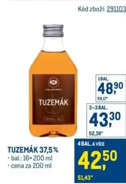 Makro Tuzemák 37,5% nabídka