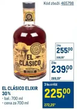Makro El clásico elixir 30% nabídka