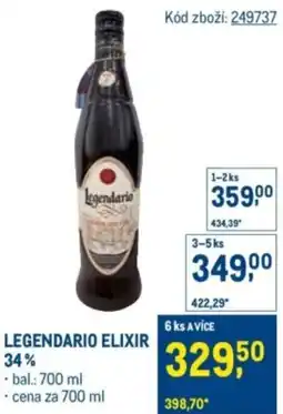 Makro Legendario elixir 34% nabídka