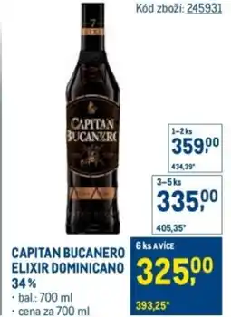 Makro Capitan bucanero elixir dominicano 34% nabídka