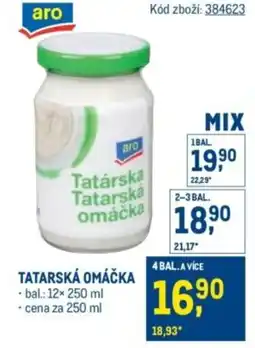 Makro Aro Tatarská omáčka nabídka