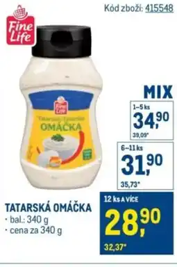 Makro Fine Life Tatarská omáčka nabídka