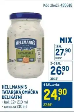 Makro Hellmann's tatarská omáčka delikatní nabídka