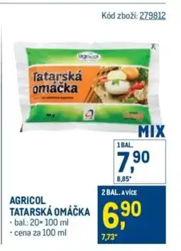 Makro Agricol tatarská omáčka nabídka