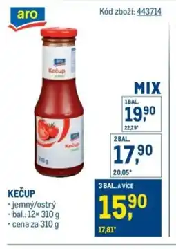Makro Aro Kečup nabídka
