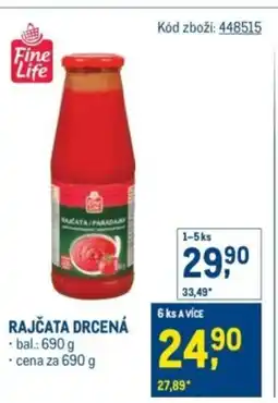 Makro Fine Life Rajčata drcená nabídka