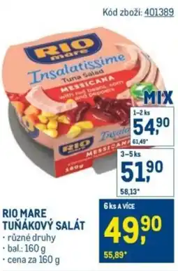Makro Rio mare tunakový salát nabídka