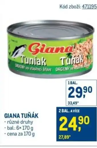Makro Giana tuňák nabídka