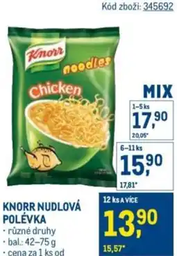 Makro Knorr nudlová polévka nabídka