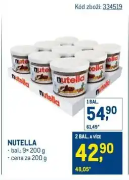 Makro Nutella nabídka