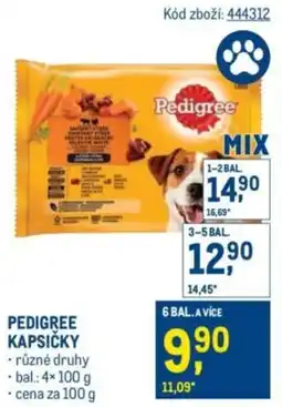 Makro Pedigree kapsičky nabídka
