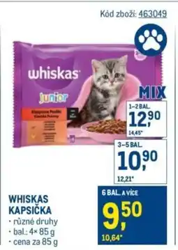 Makro Whiskas kapsička nabídka
