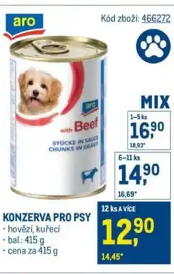 Makro Aro Konzerva pro psy nabídka