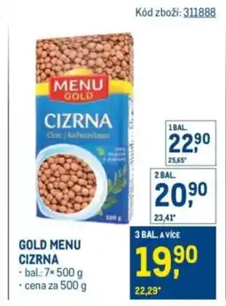 Makro Gold menu cizrna nabídka