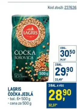 Makro Lagris čočka jedlá nabídka